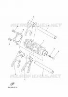 BARILLET DE SELECTION / FOURCHETTE pour Yamaha TENERE 700 35KW A2 de 2024