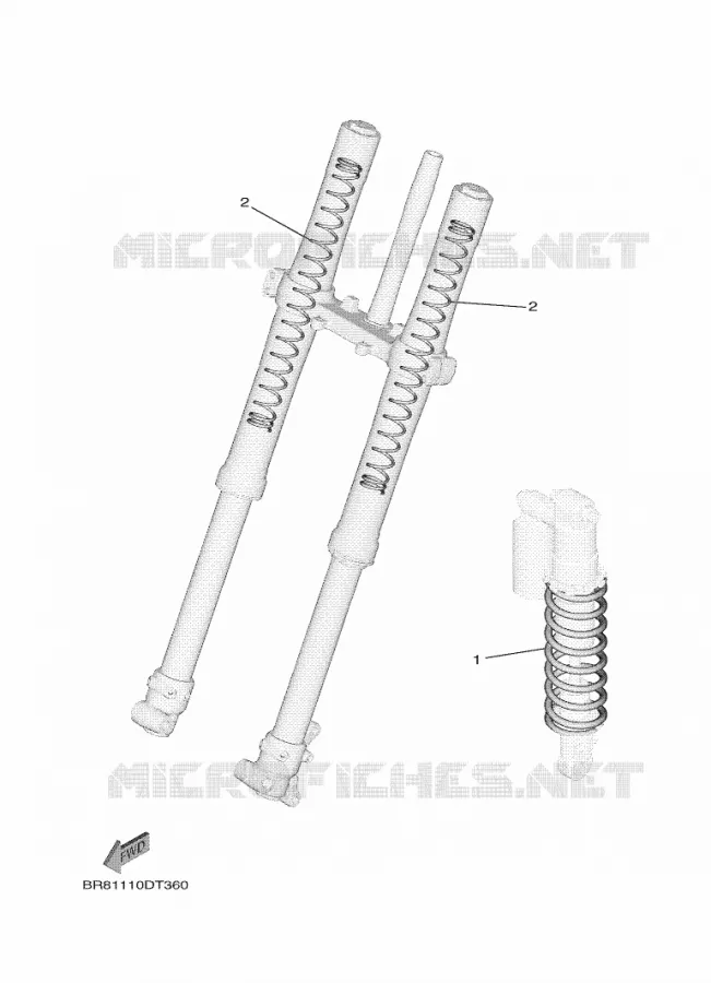 PIÈCES OPTIONNELLES Yamaha MOTO 65 2024 YZ  YZ65