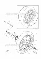 ROUE AVANT pour Yamaha YC 150 de 2024