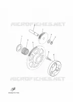EMBRAYAGE DE DEMARREUR pour Yamaha YC 150 de 2024