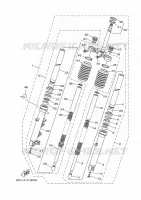 FOURCHE pour Yamaha YC 150 de 2024