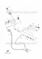 GUIDON ET CABLES pour Yamaha YC 150 de 2024