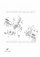 SUPPORT / REPOSE PIEDS pour Yamaha YC 150 de 2024