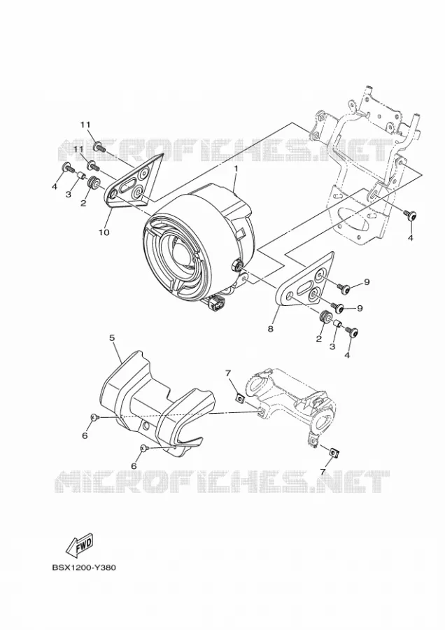PHARE  Yamaha MOTO 150 2024 YC  YC150