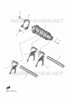 BARILLET DE SELECTION / FOURCHETTES pour Yamaha R7 de 2024
