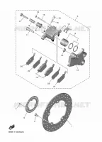 ETRIER DE FREIN ARRIERE pour Yamaha R7 de 2024
