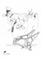 SUPPORT / REPOSE PIEDS 2 pour Yamaha R7 de 2024