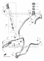 MAITRE CYLINDRE DE FREIN ARRIERE pour Yamaha R7 de 2024