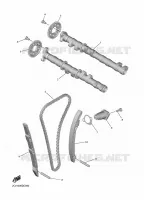ARBRE A CAMES / CHAINE DE DISTRIBUTION pour Yamaha R6 de 2024