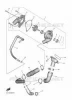 POMPE A EAU / DURITES pour Yamaha R6 de 2024