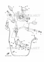 GUIDON ET CABLES pour Yamaha NMAX 125 de 2024