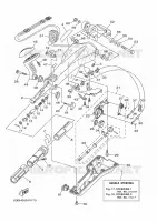 DIRECTION 1 pour Yamaha 40V Manual Starter, Tiller Handle, Manual Tilt, Oil injection, Shaft 15