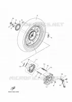 ROUE ARRIERE pour Yamaha TRICITY 155 de 2024