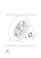 ROUE ARRIERE ET SYSTÈME DE FREIN pour Yamaha XMAX 300 de 2024
