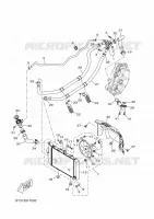 RADIATEUR / DURITES pour Yamaha XMAX 300 TECH MAX de 2024