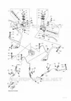 MAITRE CYLINDRE DE FREIN  pour Yamaha XMAX 250 de 2024