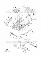 SUPPORT / REPOSE PIEDS pour Yamaha RAYZR 125 de 2024