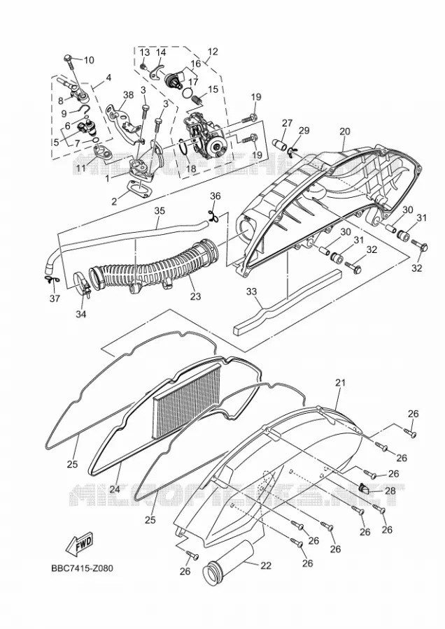 ADMISSION Yamaha SCOOTER 155 2024 NMAX  GPD155-A