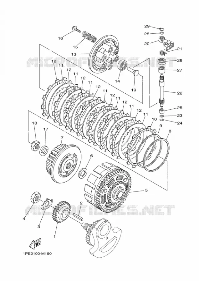 EMBRAYAGE Yamaha QUAD 700 2024 RAPTOR  YFM700R