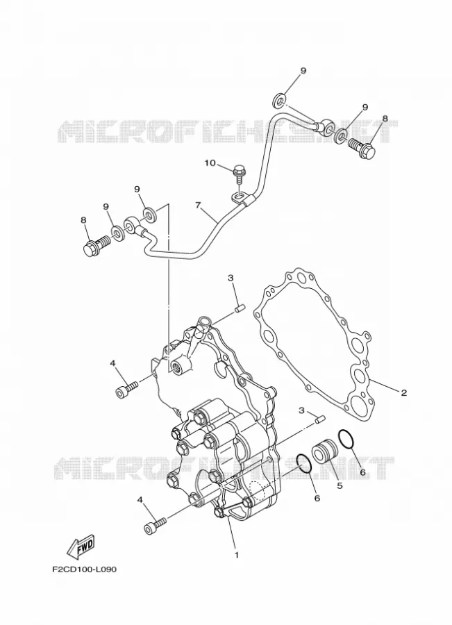 POMPE A HUILE Yamaha WAVERUNNER 1800 2024 GP  GP1800C