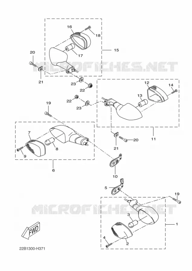 CLIGNOTANT Yamaha MOTO 125 2010 WR-R  WR125R