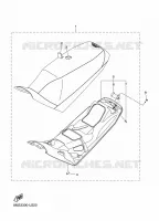 SELLE pour Yamaha SIDEWINDER B-TX LE 153 de 2021