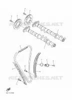 ARBRE A CAMES / CHAINE DE DISTRIBUTION pour Yamaha SIDEWINDER X-TX LE 146 de 2023