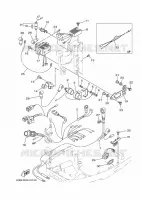 ELECTRIQUE 2 pour Yamaha 40V Electric Starter, Remote Control, Manual Tilt, Oil injection, Shaft 20