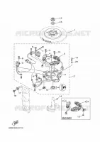 GENERATEUR pour Yamaha 40V Electric Starter, Remote Control, Manual Tilt, Oil injection, Shaft 20