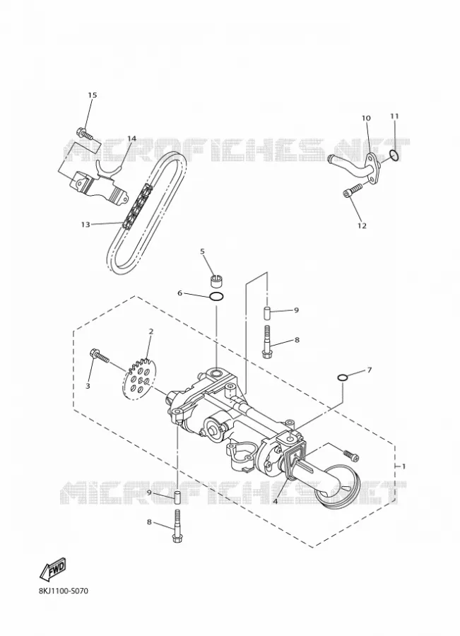POMPE A HUILE Yamaha snowmobiles 1000 2024 SIDEWINDER  SRS10SGP