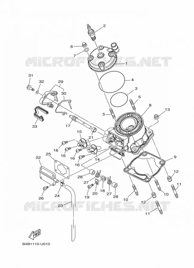CYLINDRE Yamaha MOTO 85 2024 YZ  YZ85LWR