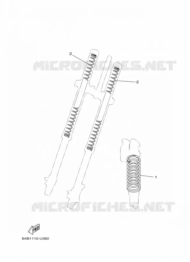 PIÈCES OPTIONNELLES Yamaha MOTO 85 2024 YZ  YZ85LWR
