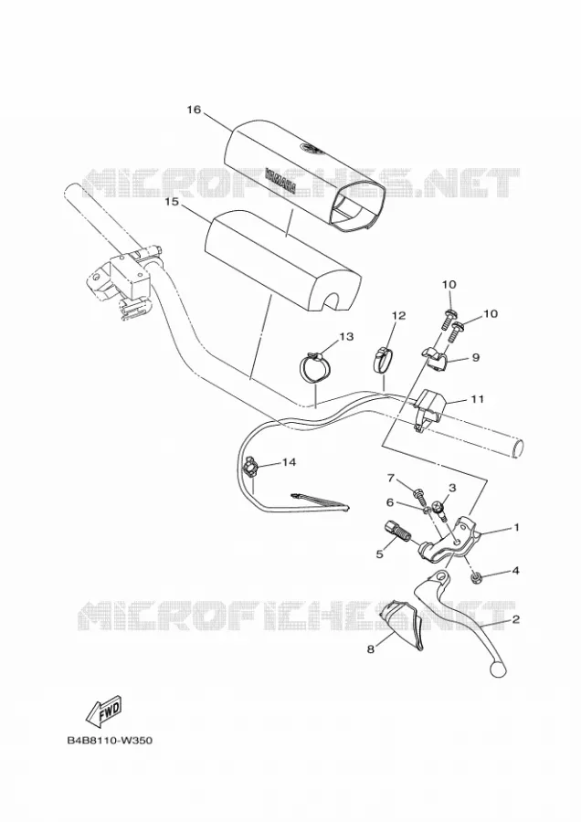 COMMODO / LEVIER Yamaha MOTO 85 2024 YZ  YZ85R