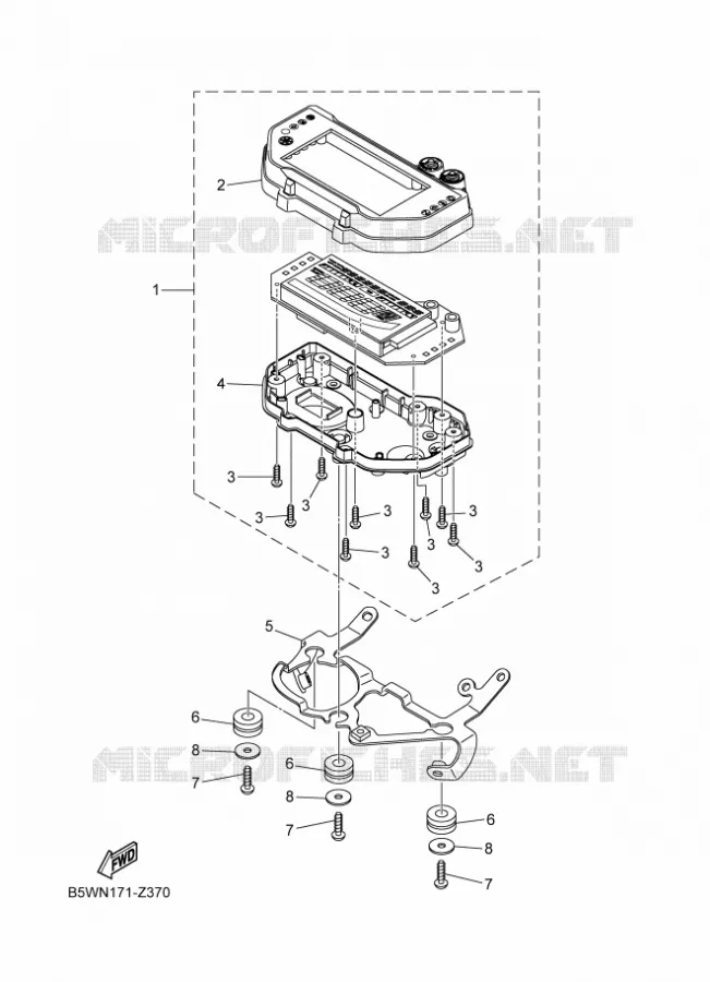 COMPTEUR  Yamaha MOTO 300 2024 MT  MTN320-A