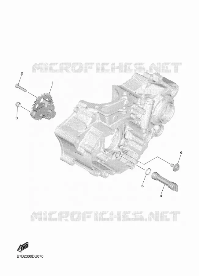 POMPE A HUILE Yamaha MOTO 250 2024 YZF  YZ250FXR
