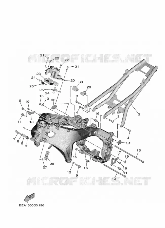 CADRE Yamaha MOTO 900 2024 XSR  MTM890