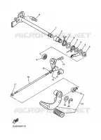 AXE DE SELECTEUR / PEDALE pour Yamaha V-STAR 250 de 2024