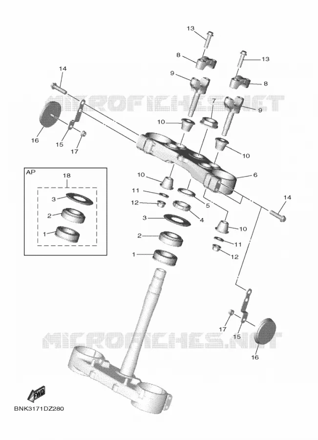 DIRECTION Yamaha MOTO 450 2024 WRF  WR450FR