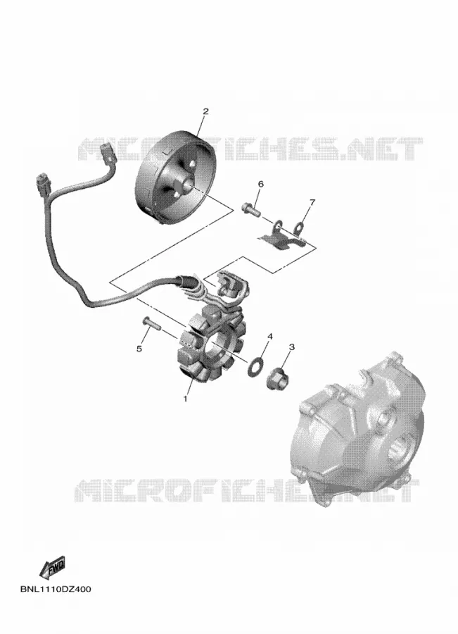 ALLUMAGE Yamaha MOTO 450 2024 WRF  WR450FR