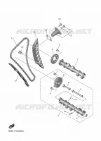 ARBRE A CAMES / CHAINE DE DISTRIBUTION pour Yamaha YZF-R7 de 2024
