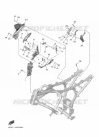 SUPPORT / REPOSE PIEDS 2 pour Yamaha YZF-R7 de 2024