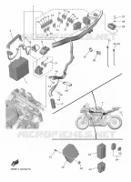 PARTIE ELECTRIQUE 1 pour Yamaha YZF-R7 de 2024