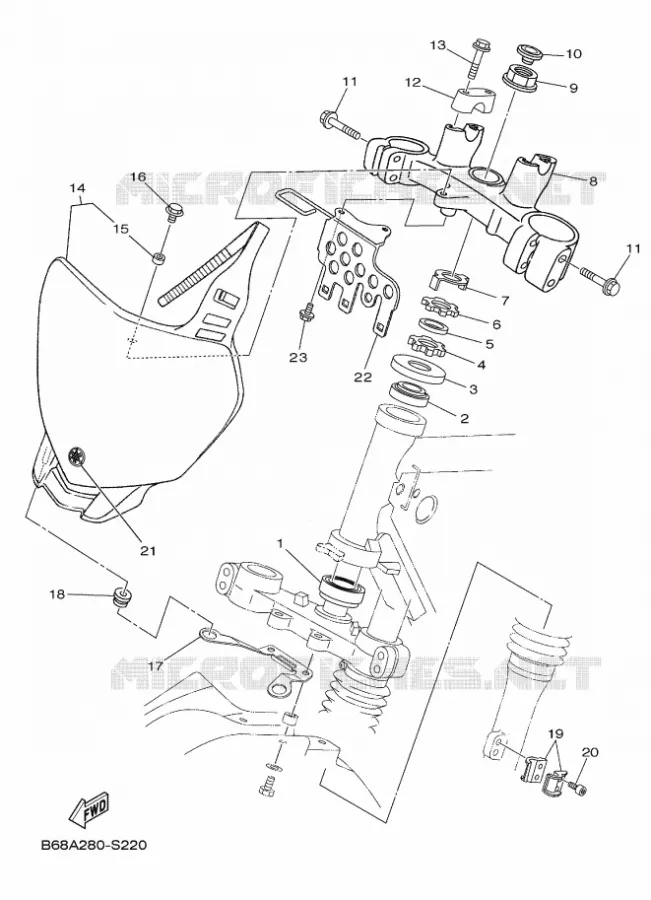 DIRECTION Yamaha MOTO 230 2024 TTR  TT-R230R