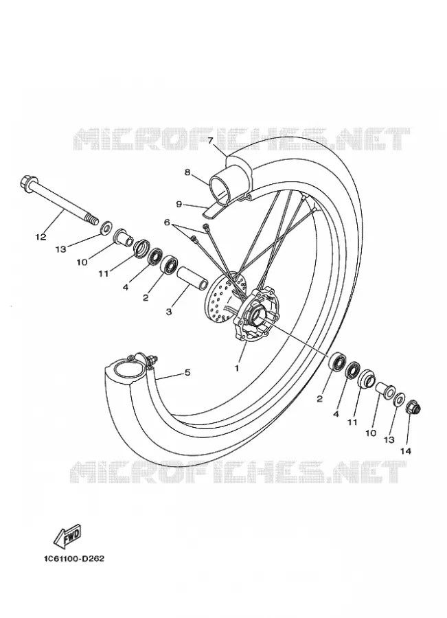ROUE AVANT Yamaha MOTO 230 2024 TTR  TT-R230R