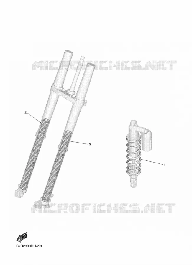 PIÈCES OPTIONNELLES Yamaha MOTO 250 2023 YZF  YZ250FXP