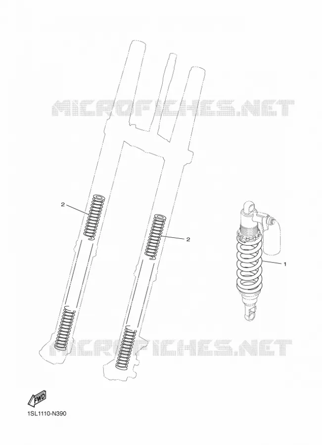 PIÈCES OPTIONNELLES Yamaha MOTO 250 2023 WRF  WR250FP