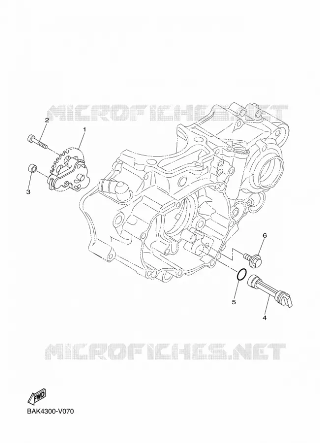 POMPE A HUILE Yamaha MOTO 250 2023 WRF  WR250FP