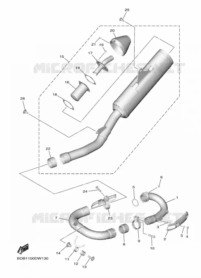 ECHAPPEMENT Yamaha MOTO 450 2023 WRF  WR450FP