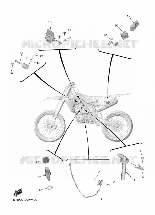 PARTIE ELECTRIQUE 1 Yamaha MOTO 250 2023 YZF  YZ250FP