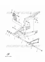 BRAS OSCILLANT / AMORTISSEUR pour Yamaha YZF-R3 de 2023